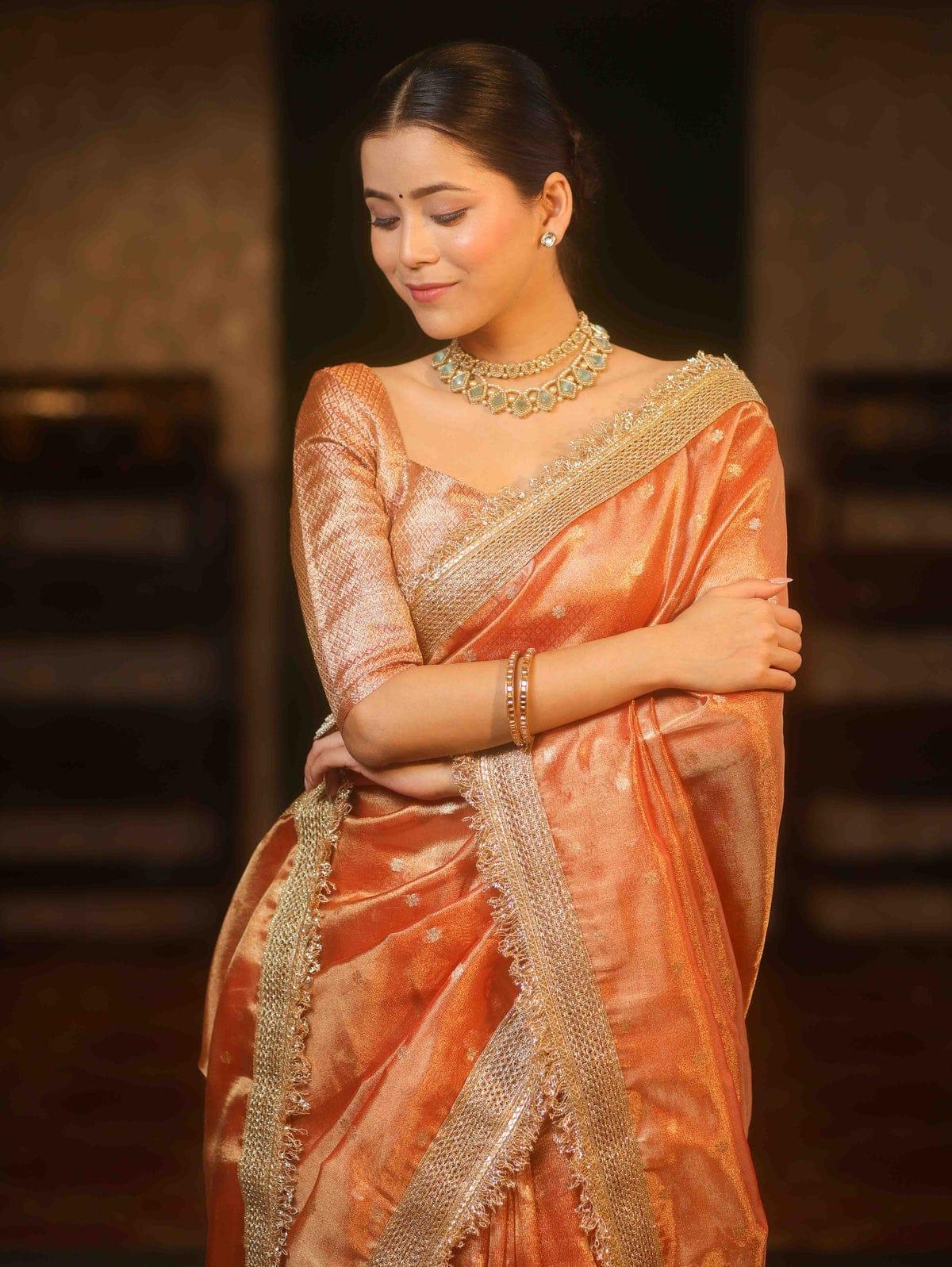 Vani Banarasi Semi Tissue Silk Saree